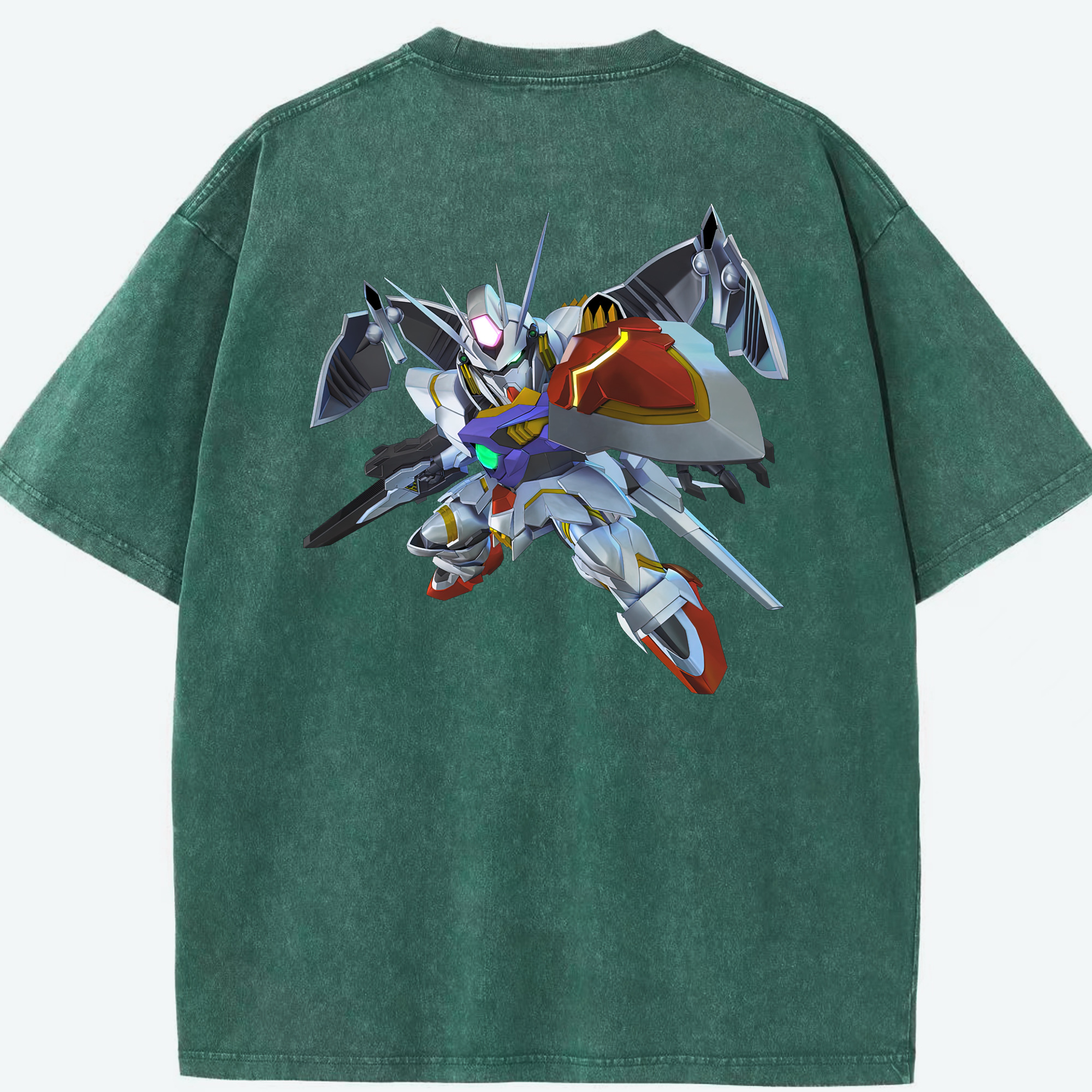 （画像用） 機動戦士ガンダム Mobile Suit Gundam 綿100% ヴィンテージ風 半袖Tシャツ（背面プリント）